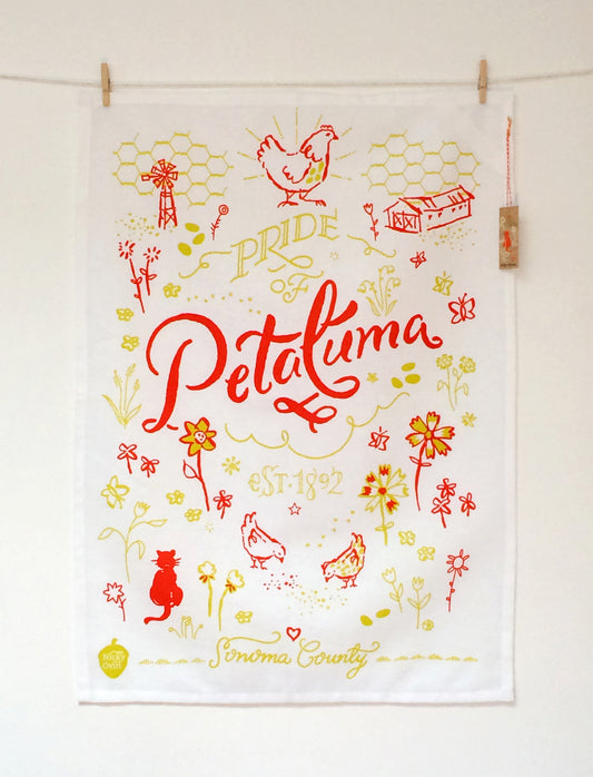 The Pride of Petaluma Tea Towel