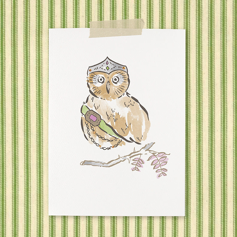 Owl Note Cards - Set of 12