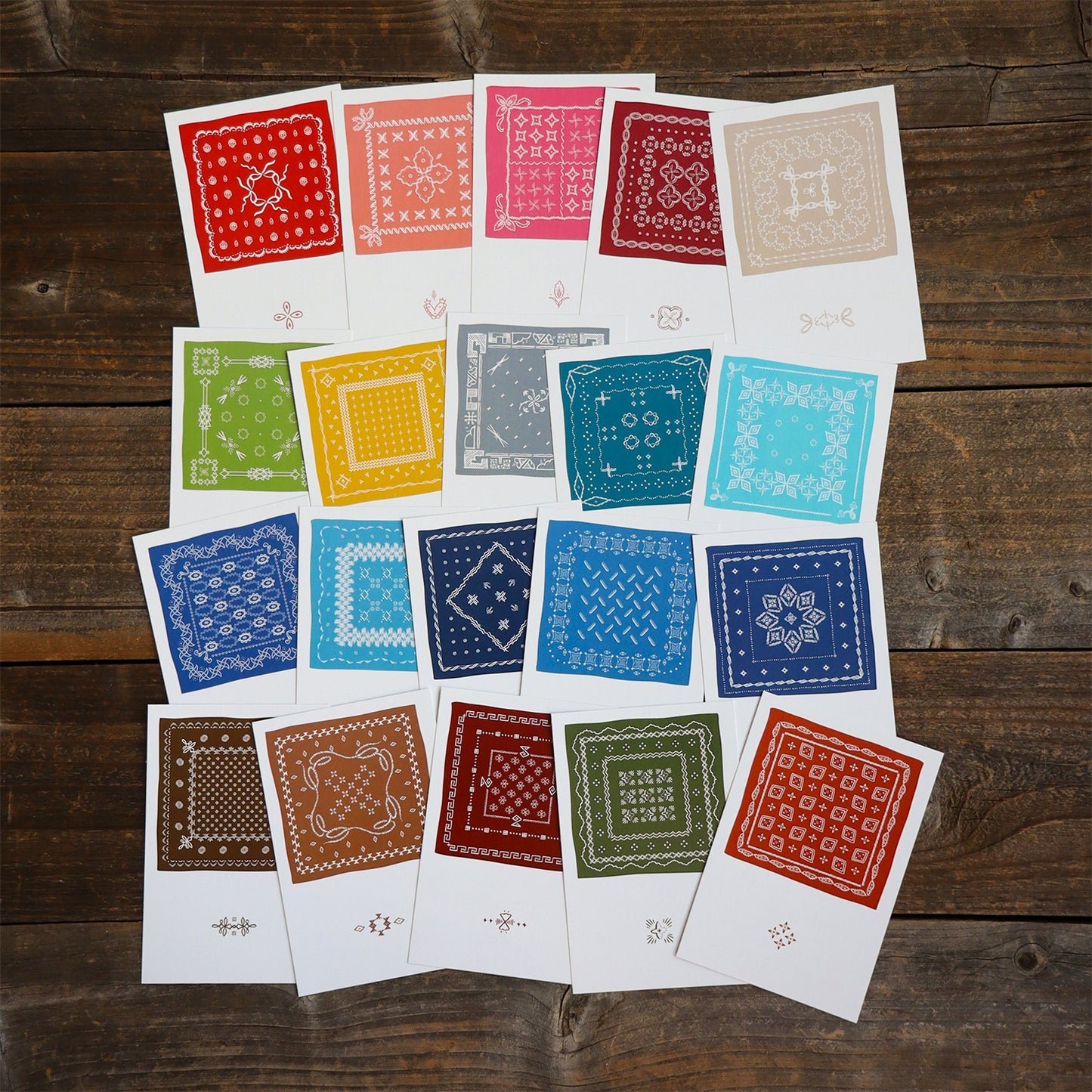 Bandanna Postcards – Set of 20