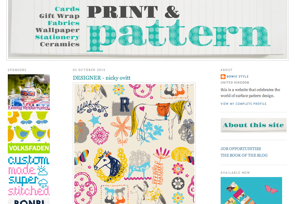 Print & Pattern Feature