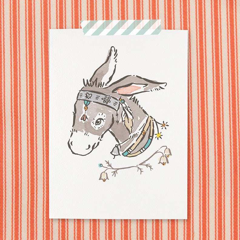 Donkey Note Cards - Set of 12