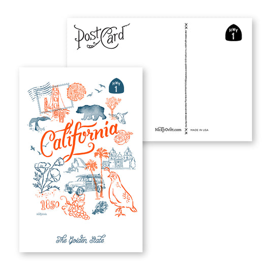 California Postcards – Set of 3